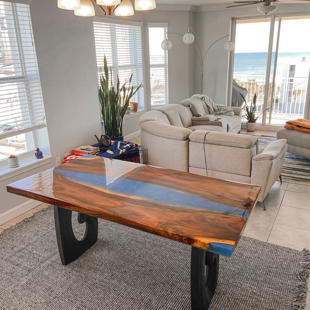 Metal Table Legs - 406 Luma - 17W, 28H inch - Set of 2 pcs metal table legs furniture dining table iron table legs hallway table sofa live edge table legs flowyline design industrial & rustic style heavy duty flowyline design