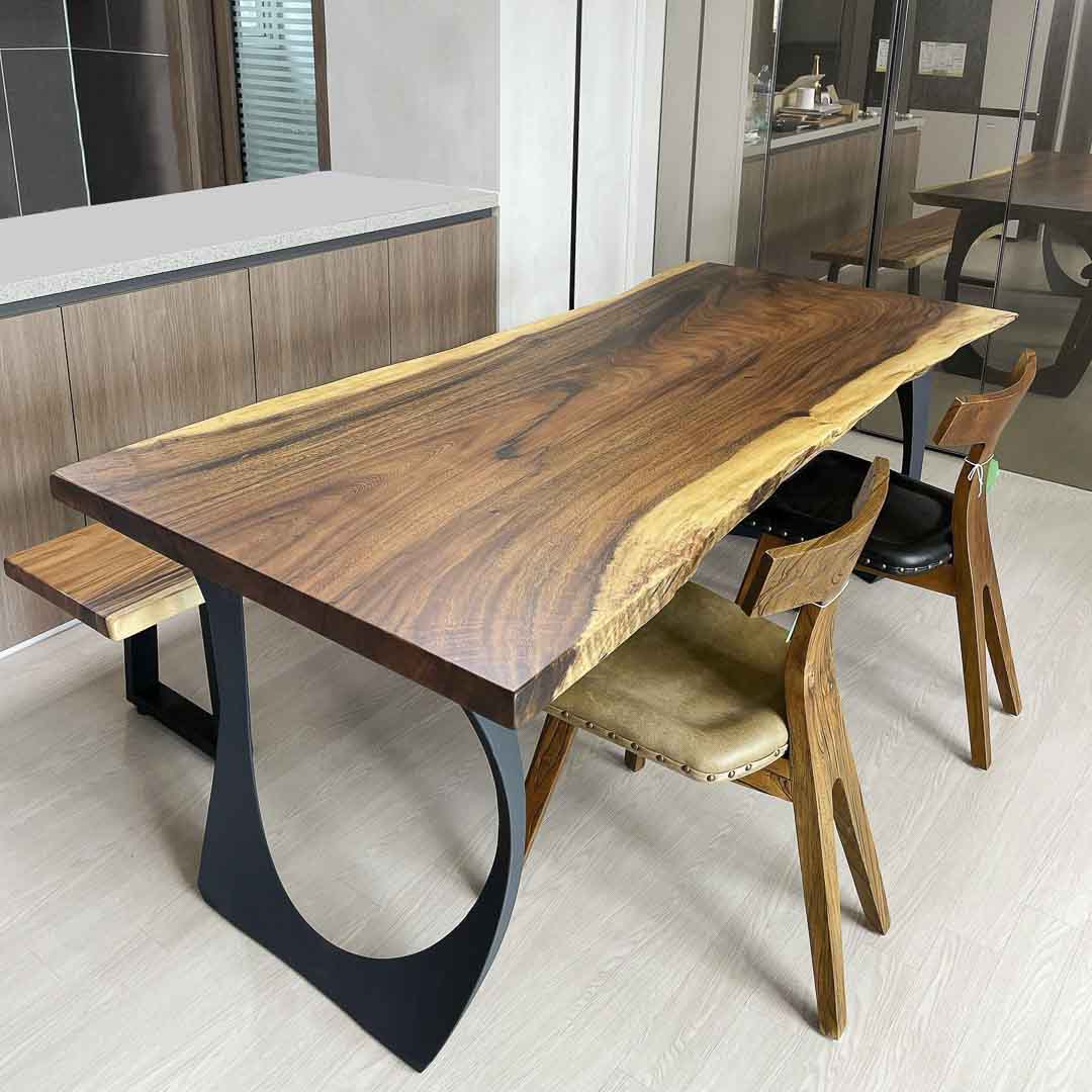 Metal Table Legs - 409 Cleo - 21W, 28H inch - Set of 2 pcs metal table legs furniture legs dining table round dining table kitchen steel table legs square dining table wood table legs hallway table entryway table flowyline design industrial & rustic style heavy duty flowyline design