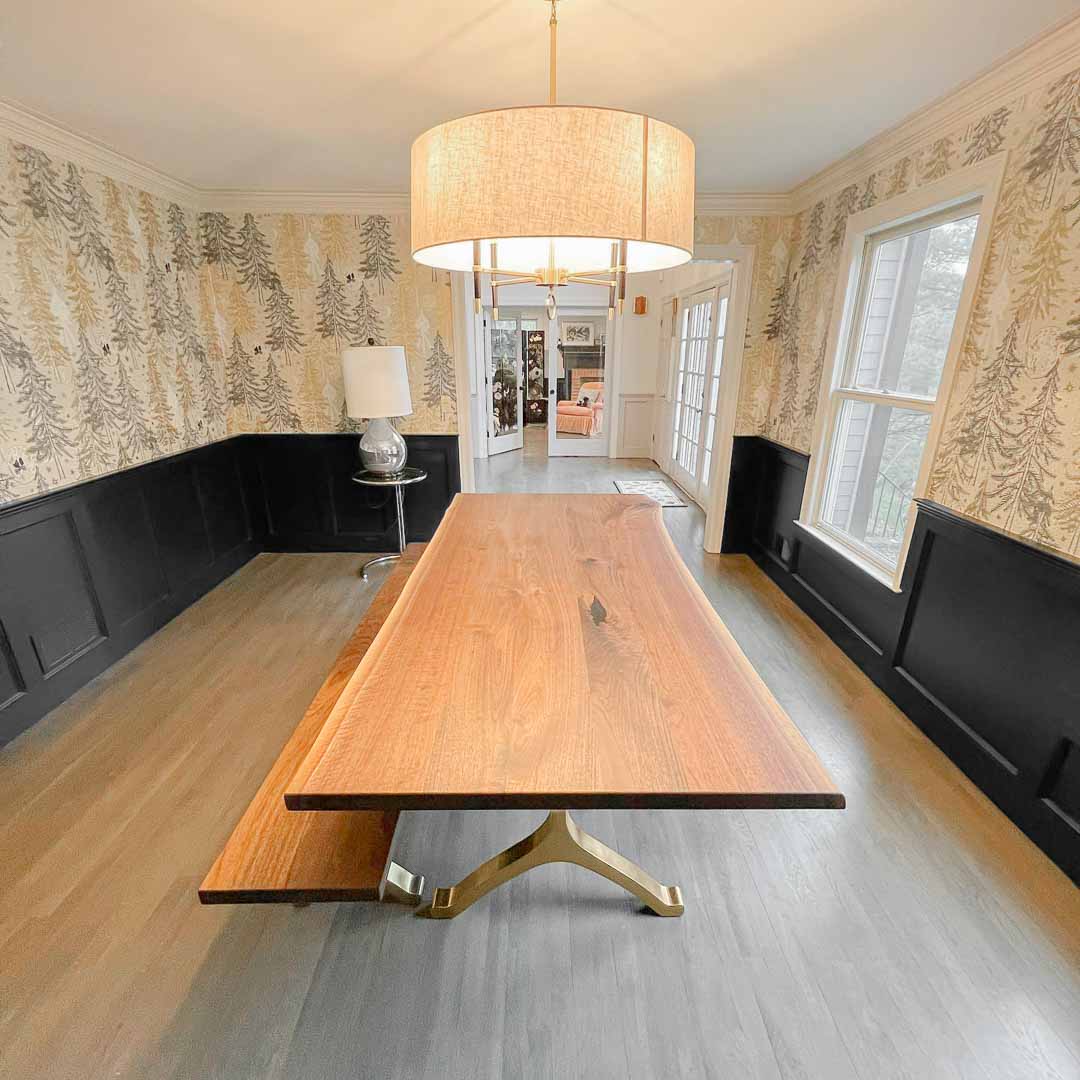 Gold Brass Table Legs - 430 Wishbone - 28W, 28H inch - Set of 2 pcs metal table legs furniture brass table dining table steel kitchen and dining flowyline design handmade furniture modern desk industrial & rustic style heavy duty sofa table legs