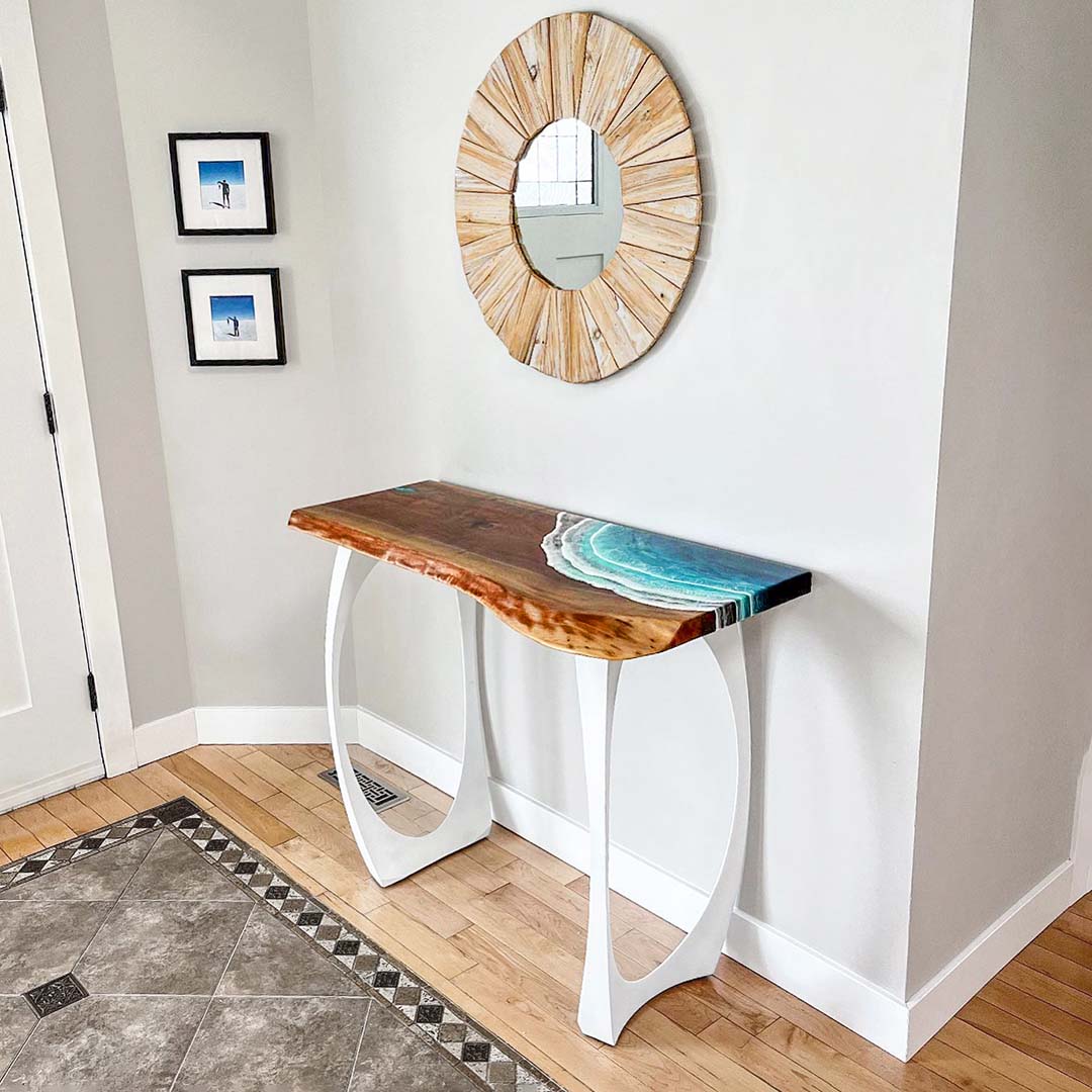 Metal Console Table Legs - 211 Cleo - 28H inch - Set of 2 pcs metal table legs furniture console table desk legs side table steel table base entryway table Narrow Console Table handmade furniture diy round counter height table bar table