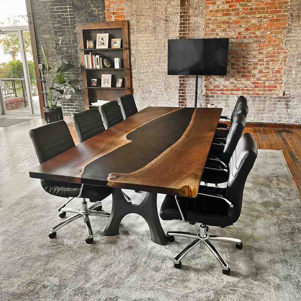 Furniture Legs 405 Haru 28H Modern Metal Dining Table Legs - Set of 2 pcs table legs modern desk live edge table legs industrial wood dining table office desk iron wood table legs sofa large dining table industrial & rustic style heavy duty