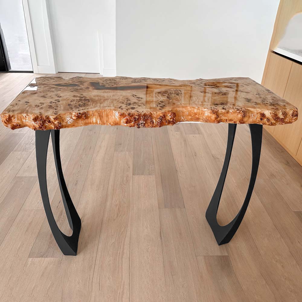 Metal Console Table Legs - 211 Cleo - 28H inch - Set of 2 pcs metal table legs furniture console table desk legs side table steel table base entryway table Narrow Console Table handmade furniture diy round counter height table bar table