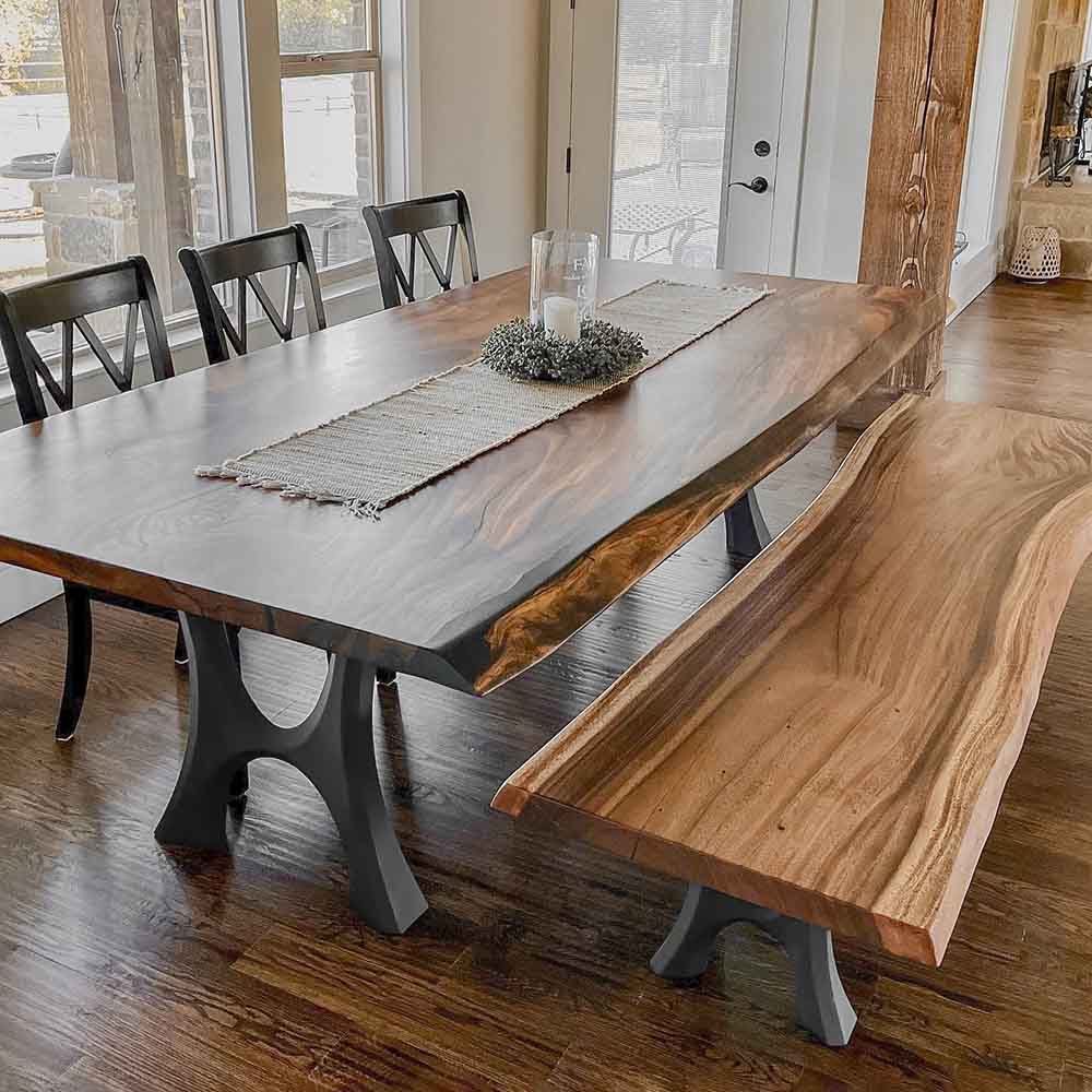 Furniture Legs 405 Haru 28H Modern Metal Dining Table Legs - Set of 2 pcs table legs modern desk live edge table legs industrial wood dining table office desk iron wood table legs sofa large dining table industrial & rustic style heavy duty