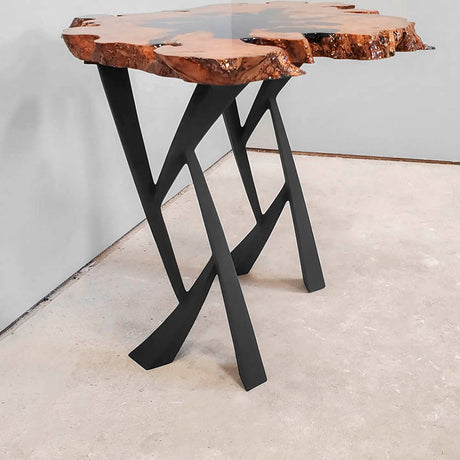 Metal Console Table Legs - 203 Draco - 14W, 28H inch - Set of 2 pcs metal table legs coffee table counter table console table dining table side table mid century modern Wood Console Table NarrowLive Edge entryway table console table narrow diy round counter height table bar table