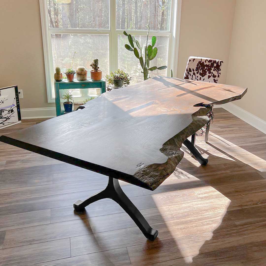 Metal Table Legs - 401 Wishbone - 28W, 28H inch - Set of 2 pcs metal table legs steel table dining table Wishbone steel Furniture legs trestle table live edge dining entryway desk legsflowyline design office desk industrial & rustic style heavy duty