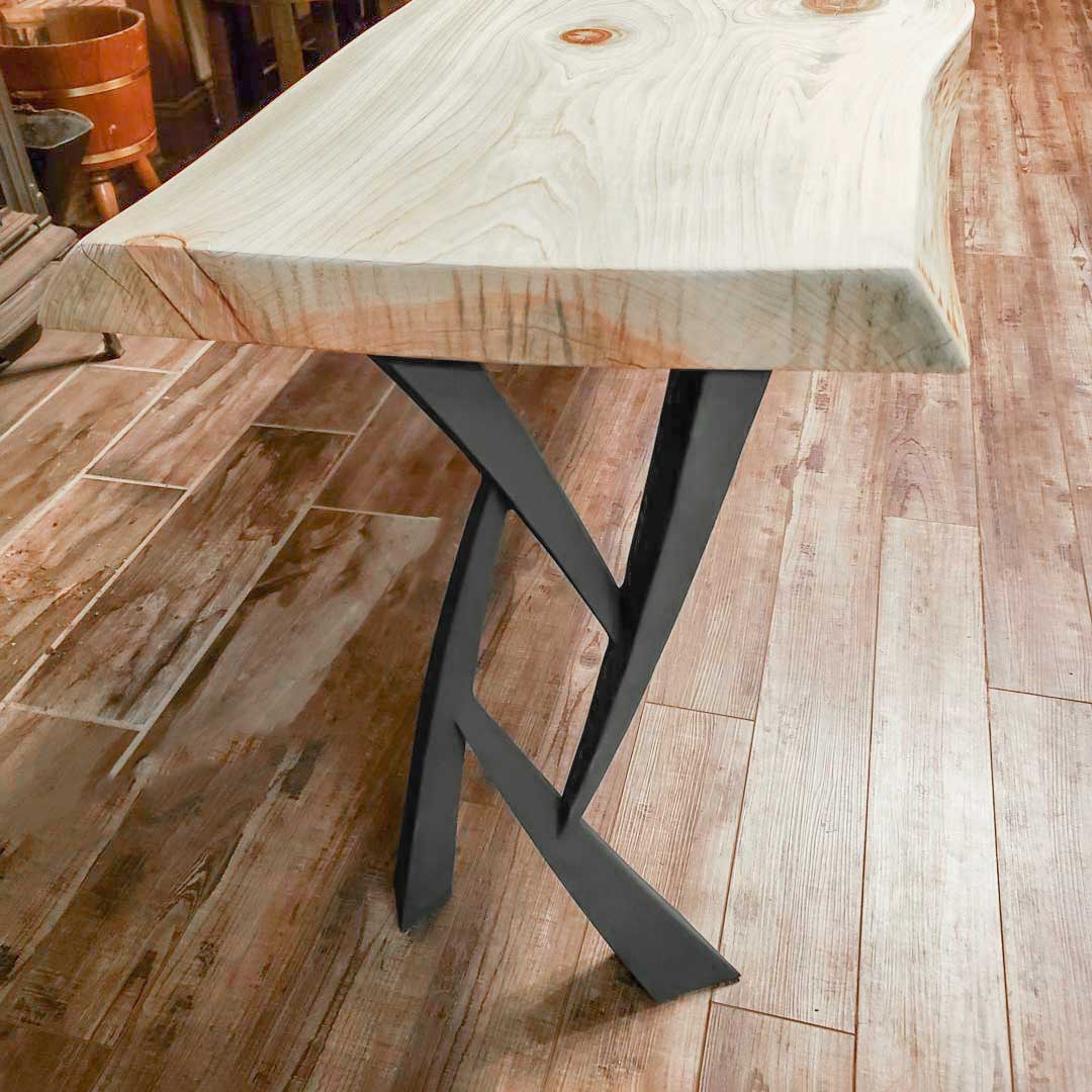 Metal Console Table Legs - 203 Draco - 14W, 28H inch - Set of 2 pcs metal table legs coffee table counter table console table dining table side table mid century modern Wood Console Table NarrowLive Edge entryway table console table narrow diy round counter height table bar table