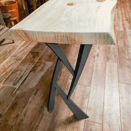 Metal Console Table Legs - 203 Draco - 14W, 28H inch - Set of 2 pcs metal table legs coffee table counter table console table dining table side table mid century modern Wood Console Table NarrowLive Edge entryway table console table narrow diy round counter height table bar table