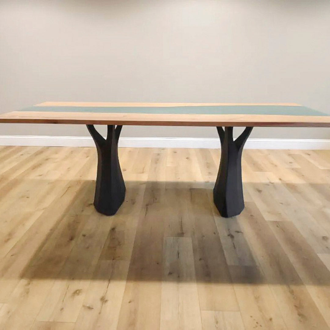 Metal Table Legs - 413 Ramo - 22W, 28H inch - Set of 1 pcs metal table legs round dining dining table furniture woodwork made in the usa gold table legs modern desk Steel farmhouse base granite table base glass industrial & rustic style heavy duty