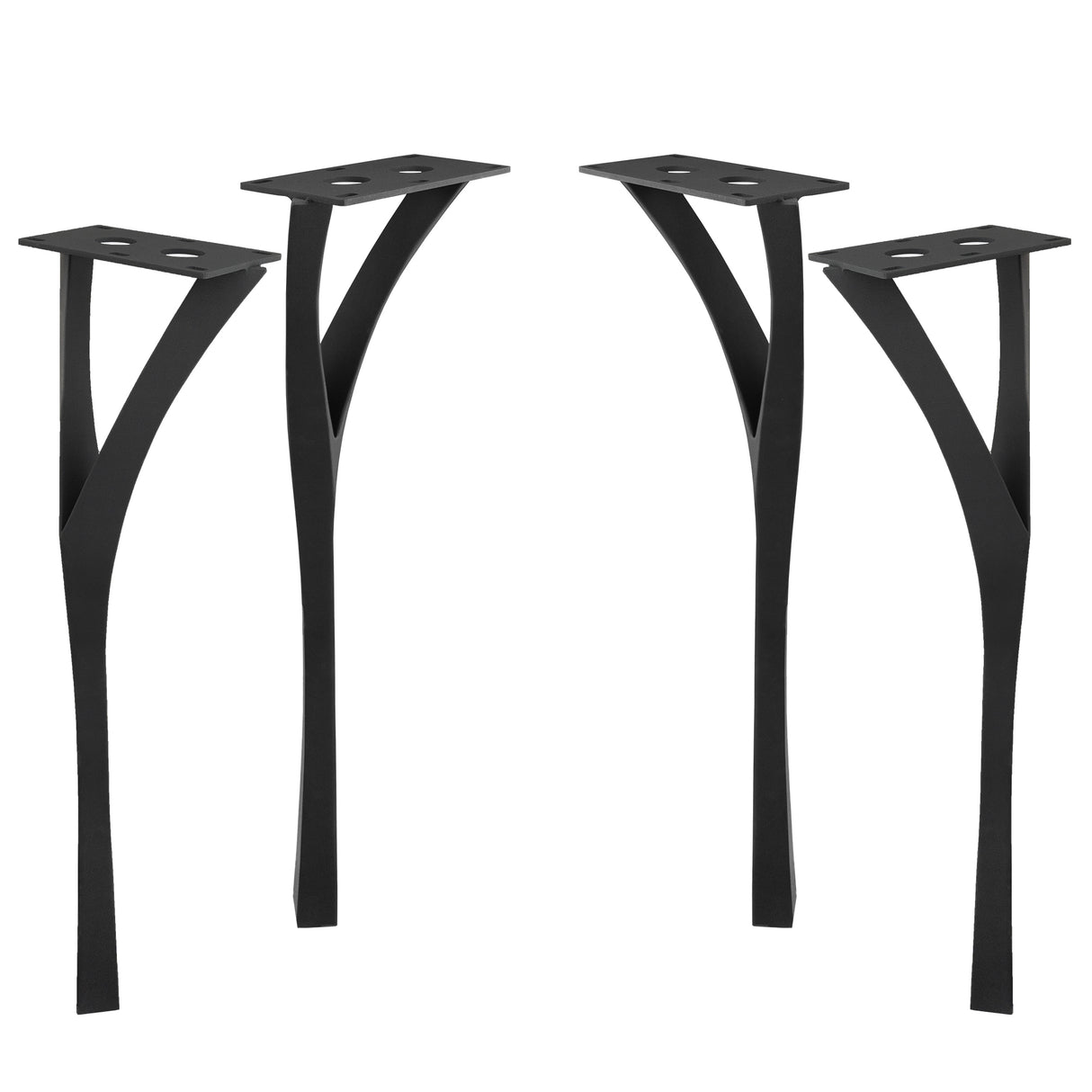 Metal Counter & Bar Table Legs - Faras - 34H, 40H inch - Set of 4 pcs metal table legs console table side counter table handmade furniture trapezoid table legs cross square glass table base trestleround counter height table bar table