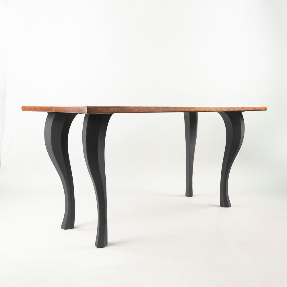 Metal Table Legs - 502 Priya - 3W, 28H inch - Set of 4 pcs table legs furniture legs round dining office desk iron table legs live edge wood sofa hallway table industrial & rustic style heavy duty flowyline design