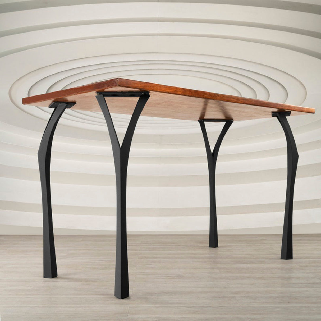 Metal Counter & Bar Table Legs - Faras - 34H, 40H inch - Set of 4 pcs metal table legs console table side counter table handmade furniture trapezoid table legs cross square glass table base trestleround counter height table bar table