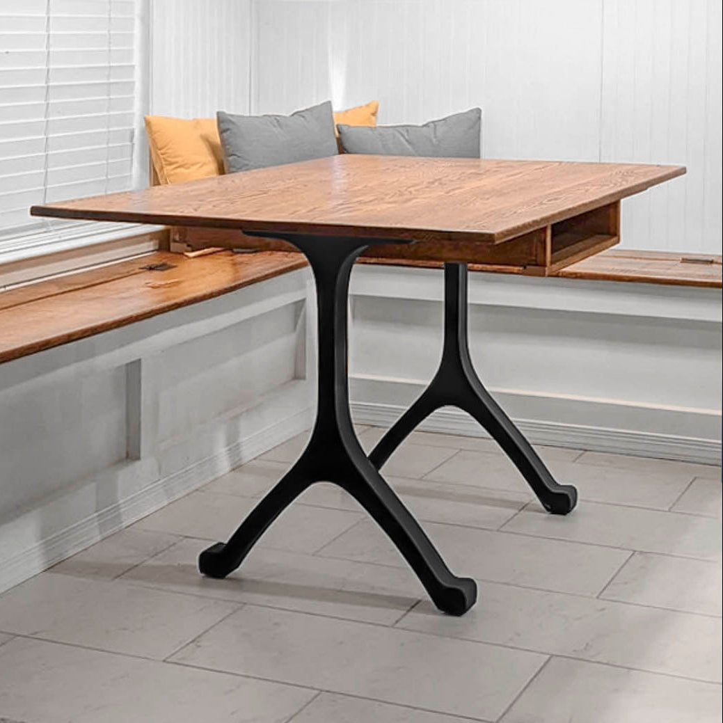 Metal Table Legs - 401 Wishbone - 28W, 28H inch - Set of 2 pcs metal table legs steel table dining table Wishbone steel Furniture legs trestle table live edge dining entryway desk legsflowyline design office desk industrial & rustic style heavy duty