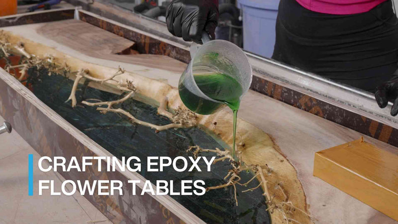 DIY Epoxy Tabletop With Real Flowers
