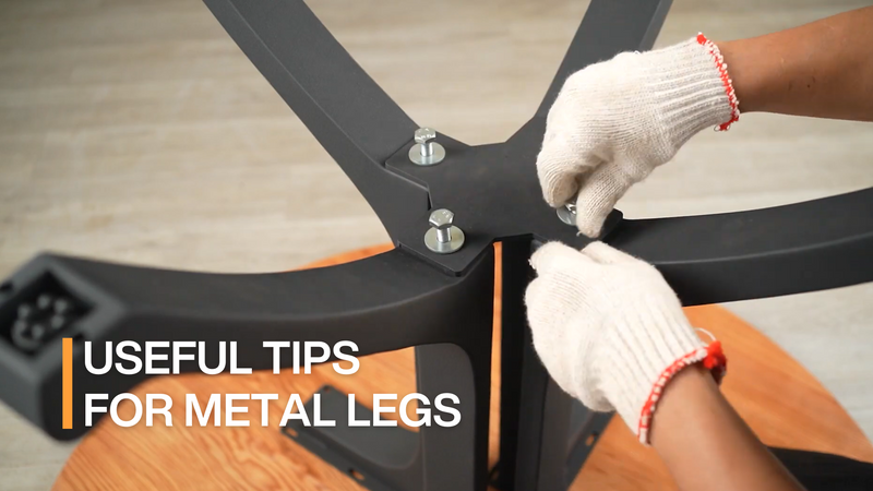 how to clean metal table