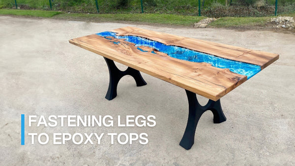 DIY - How To Attach Table Legs To Epoxy Toptable For Beginners