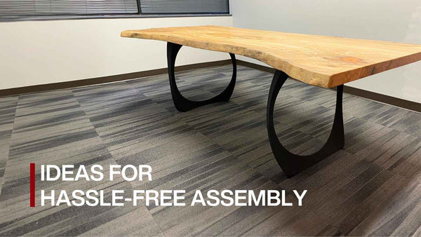 how to assemble metal table legs