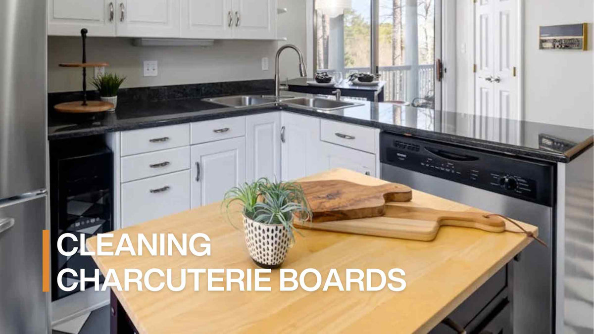 how to clean a charcuterie board