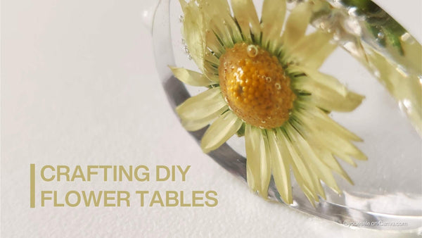 DIY Epoxy Tabletop With Real Flowers