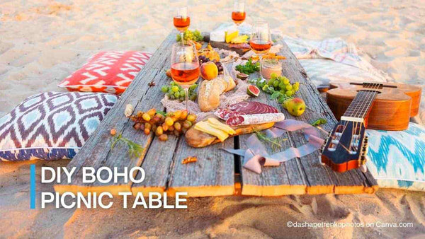 How to make boho picnic table