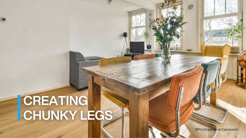 DIY Chunky Table Legs