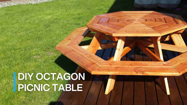 diy octagon picnic table