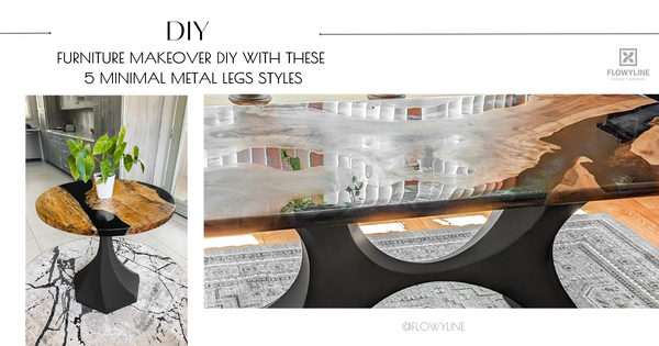 Furniture Makeover DIY with These 5 Minimal Metal Legs Styles
