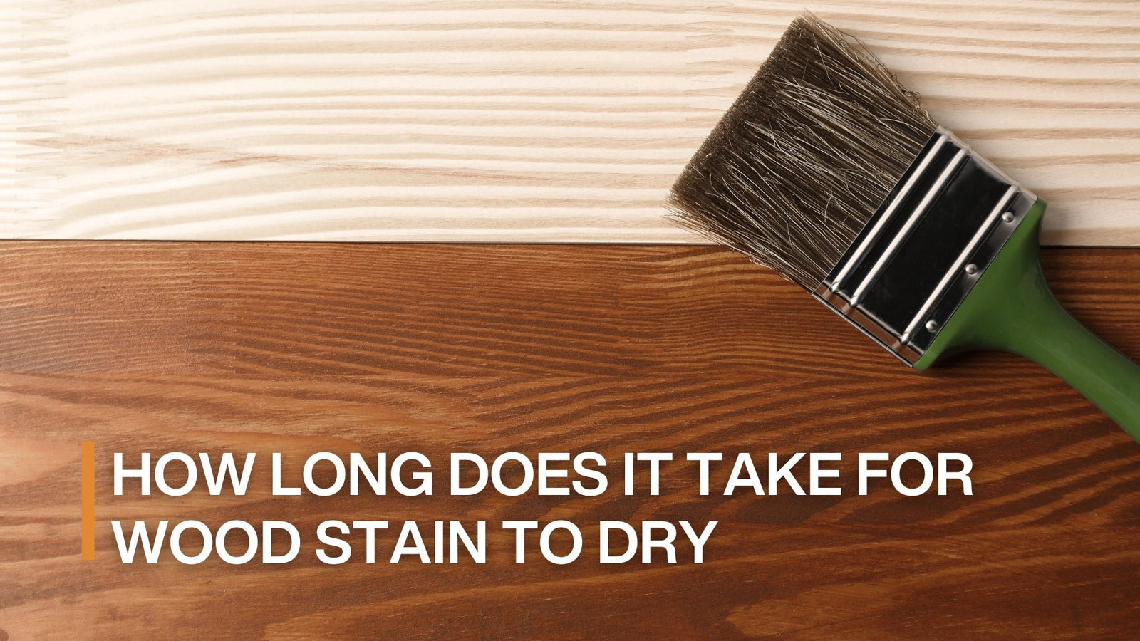 how long does it take for wood stain to dry