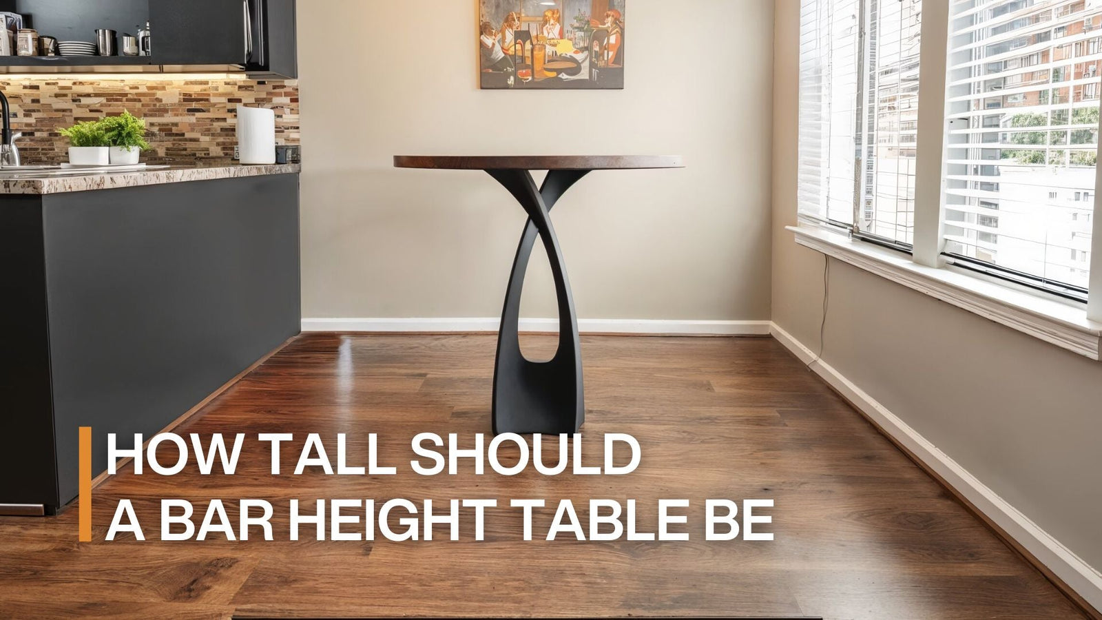 how tall should a bar height table be