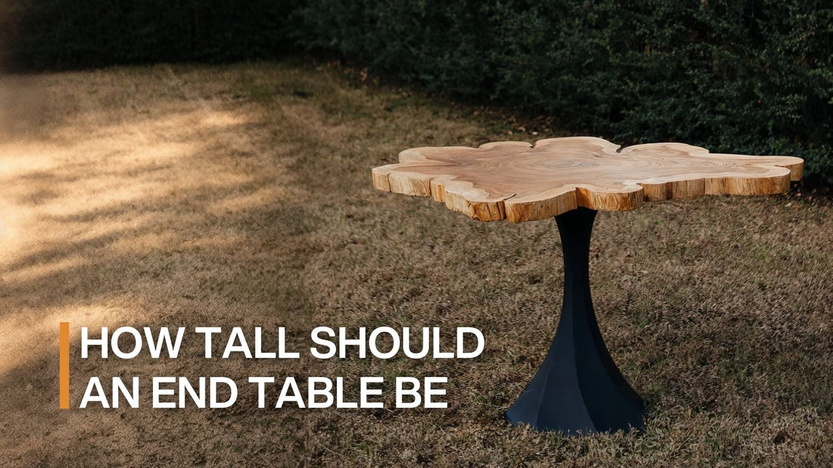 How tall should an end table be​