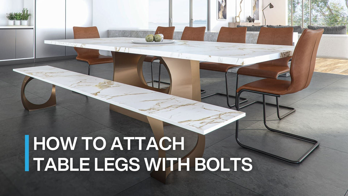 How to Attach Table Legs with Bolts