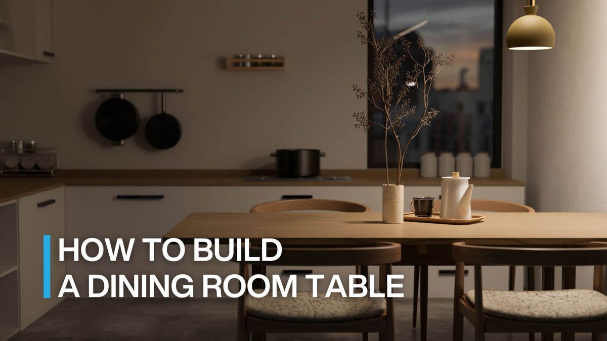 how to build a dining room table