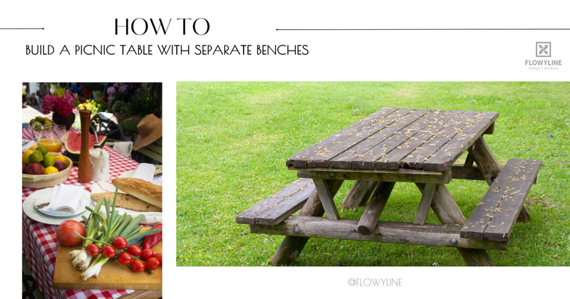 How to build a picnic table with separate benches