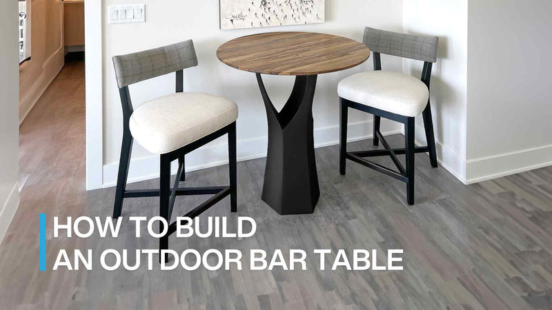 How to build an outdoor bar table