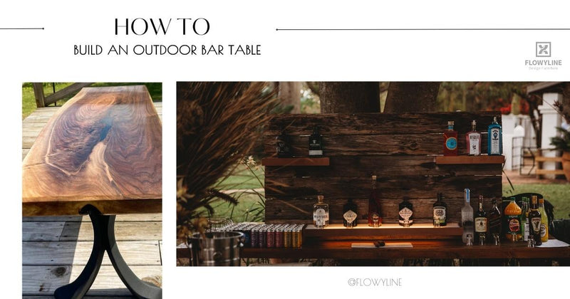 How to build an outdoor bar table