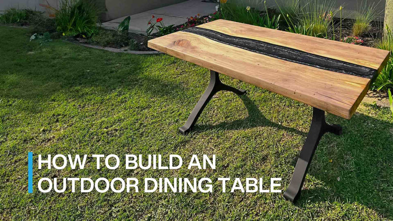 how to build an outdoor dining table