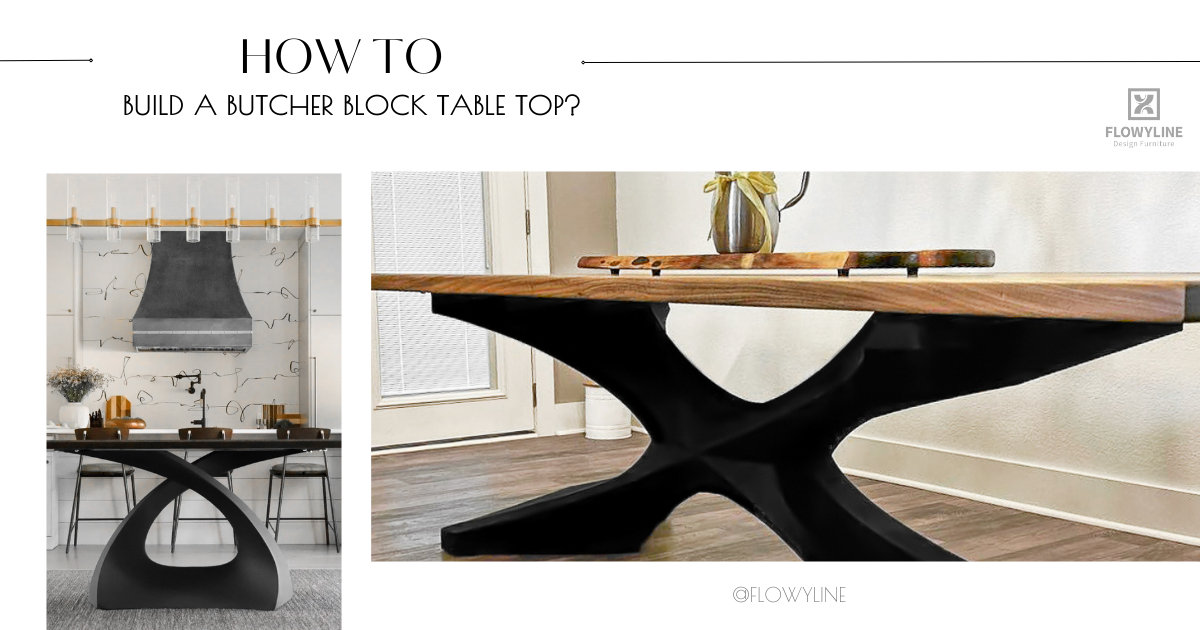 How to Build a Butcher Block Table Top? - Flowyline Design