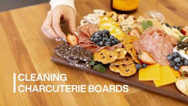 how to clean a charcuterie board