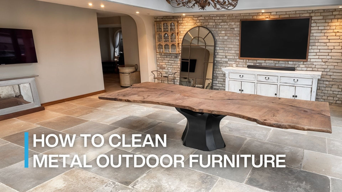 how to clean metal outdoor furniture​