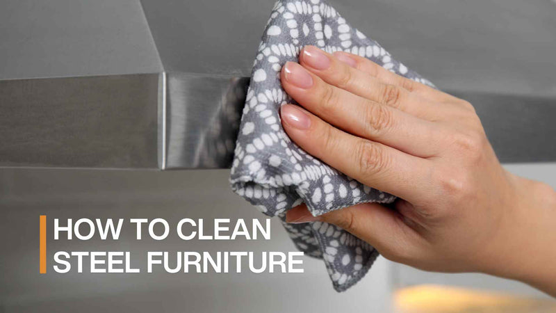 how to clean steel furniture