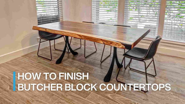 how to finish butcher block countertops