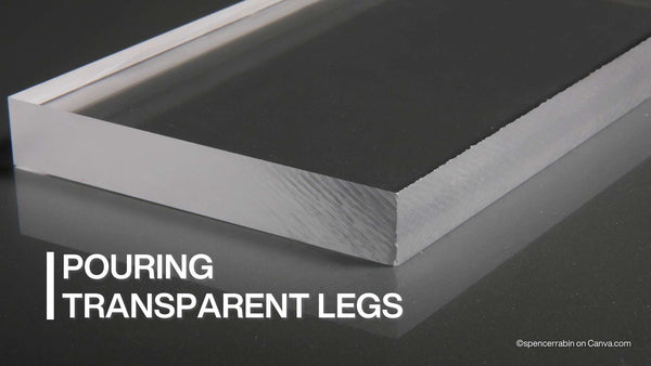 How to make crystal clear table legs