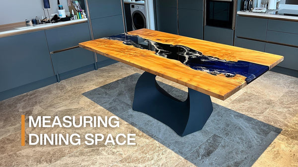 how to measure space for dining table