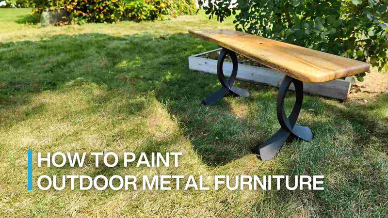 how to paint outdoor metal furniture