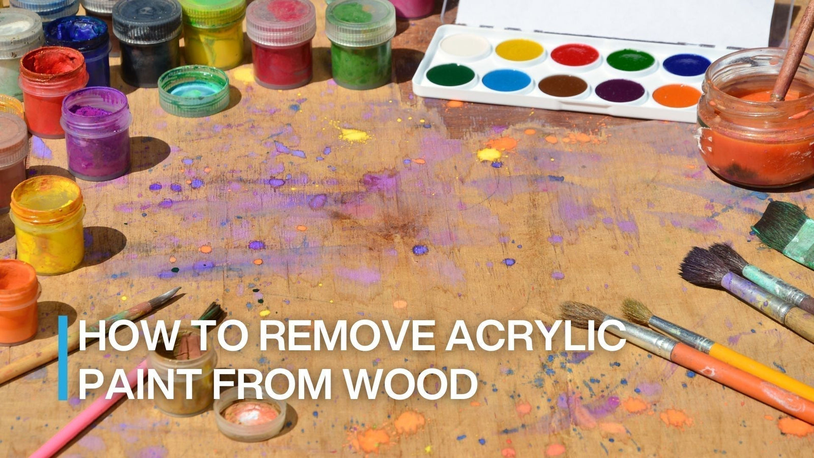 how to remove acrylic paint from wood