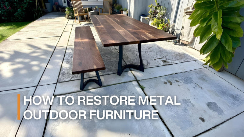 how to restore metal outdoor furniture