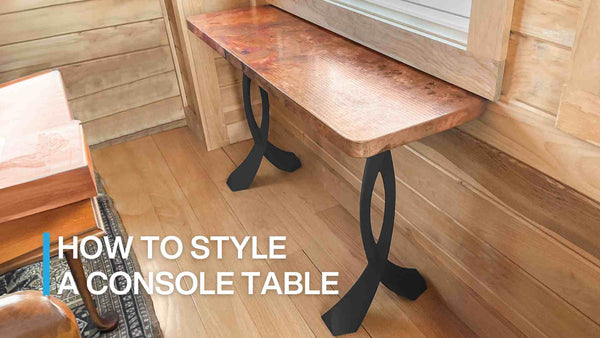 how to style a console table