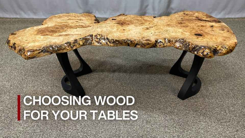 types of wood for table tops