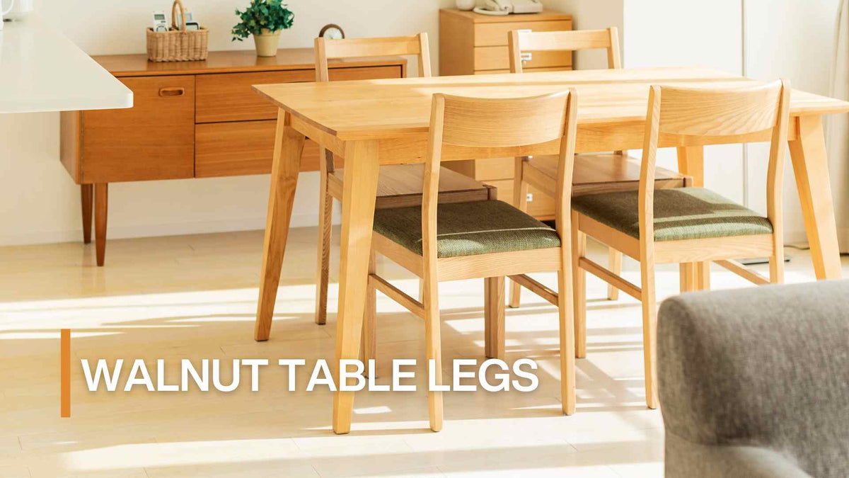 walnut table legs