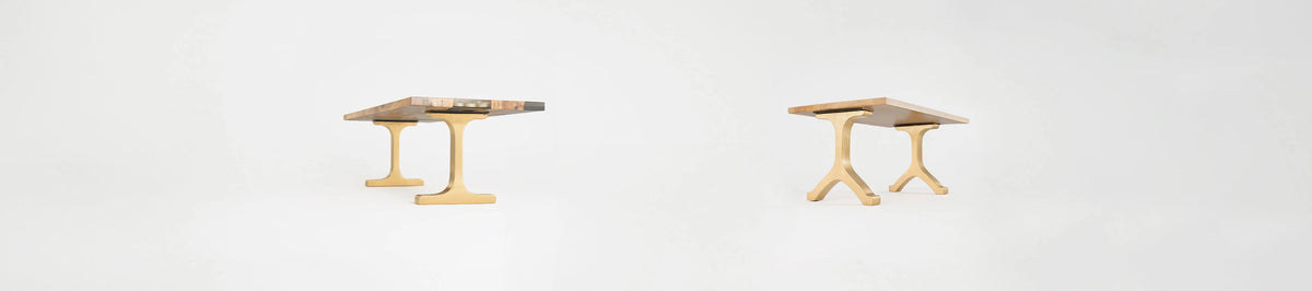 gold table legs