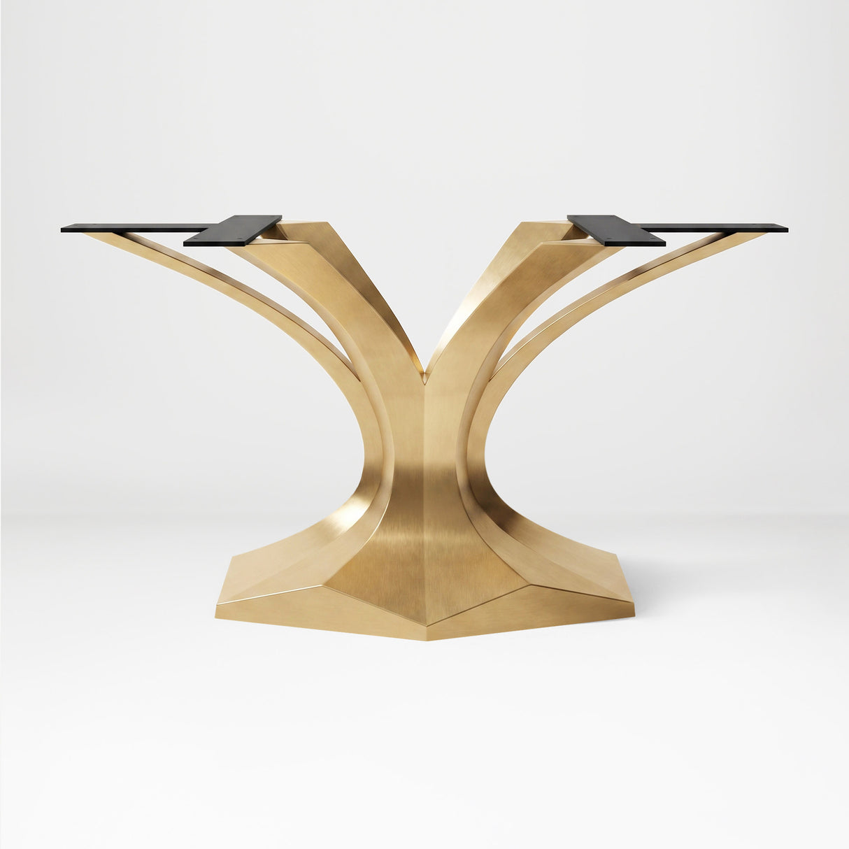 Gold Table Base 304 Dentro 28H for Luxurious Round Tabletop